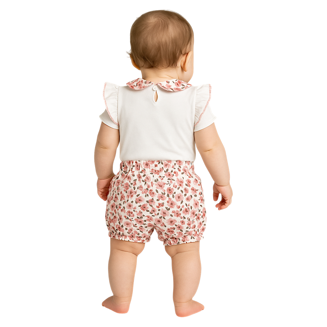 Murat Baby Pink Bodysuit and Shorts Set 9607-30525-40