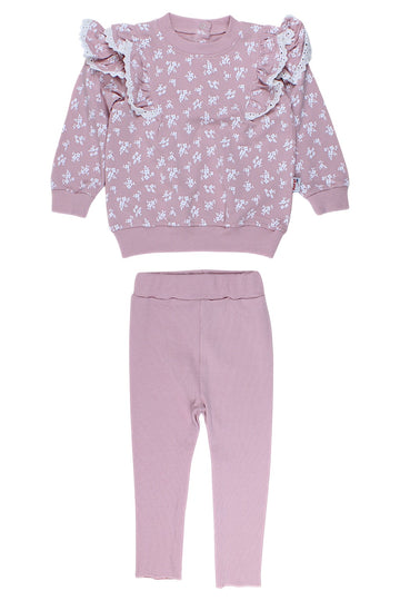 Girls' pink ruffle set Murat Baby 9751-16725