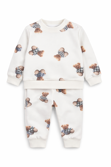 Dres w misie chłopięcy biały Murat Baby 9783-18326-3