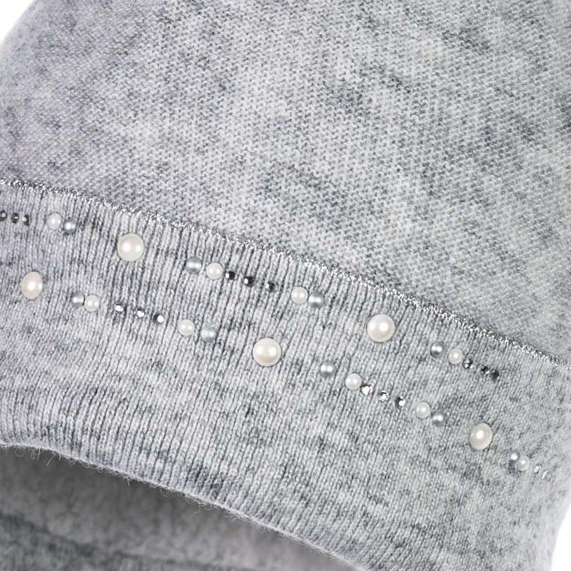 ALTINA III Czapka zimowa dziewczęca Jamiks JZD063 kolor popiel -  - #tag1# - #tag2# - #tag3# - #tag4#