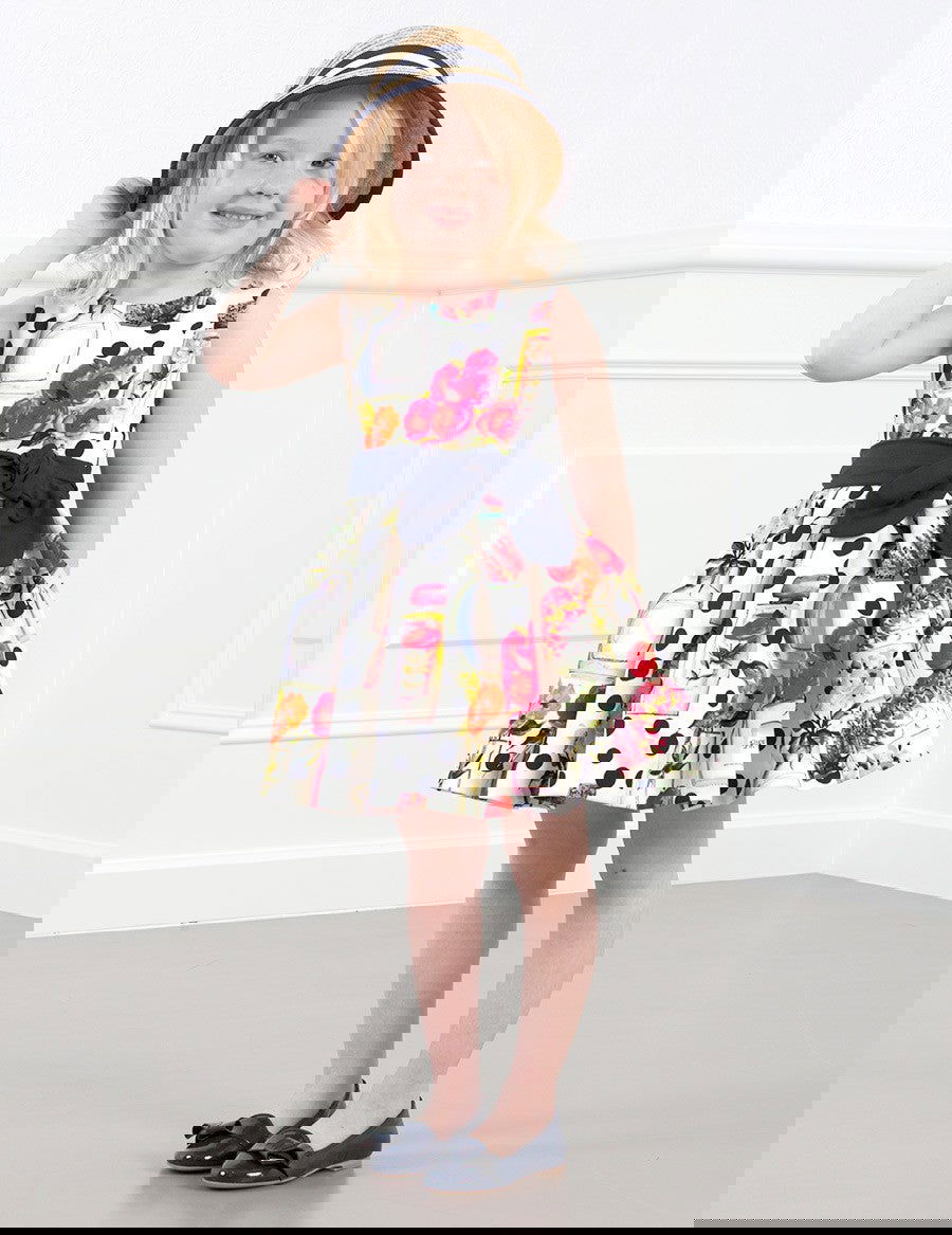 Abel & Lula 5049-3 Sukienka dziewczęca kolor granat -  - #tag1# - #tag2# - #tag3# - #tag4#