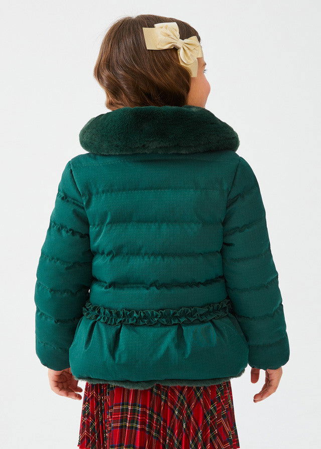 Abel & Lula Kurtka zimowa dwustronna dziewczęca 5832-75 Butelkowy -  - #tag1# - #tag2# - #tag3# - #tag4#