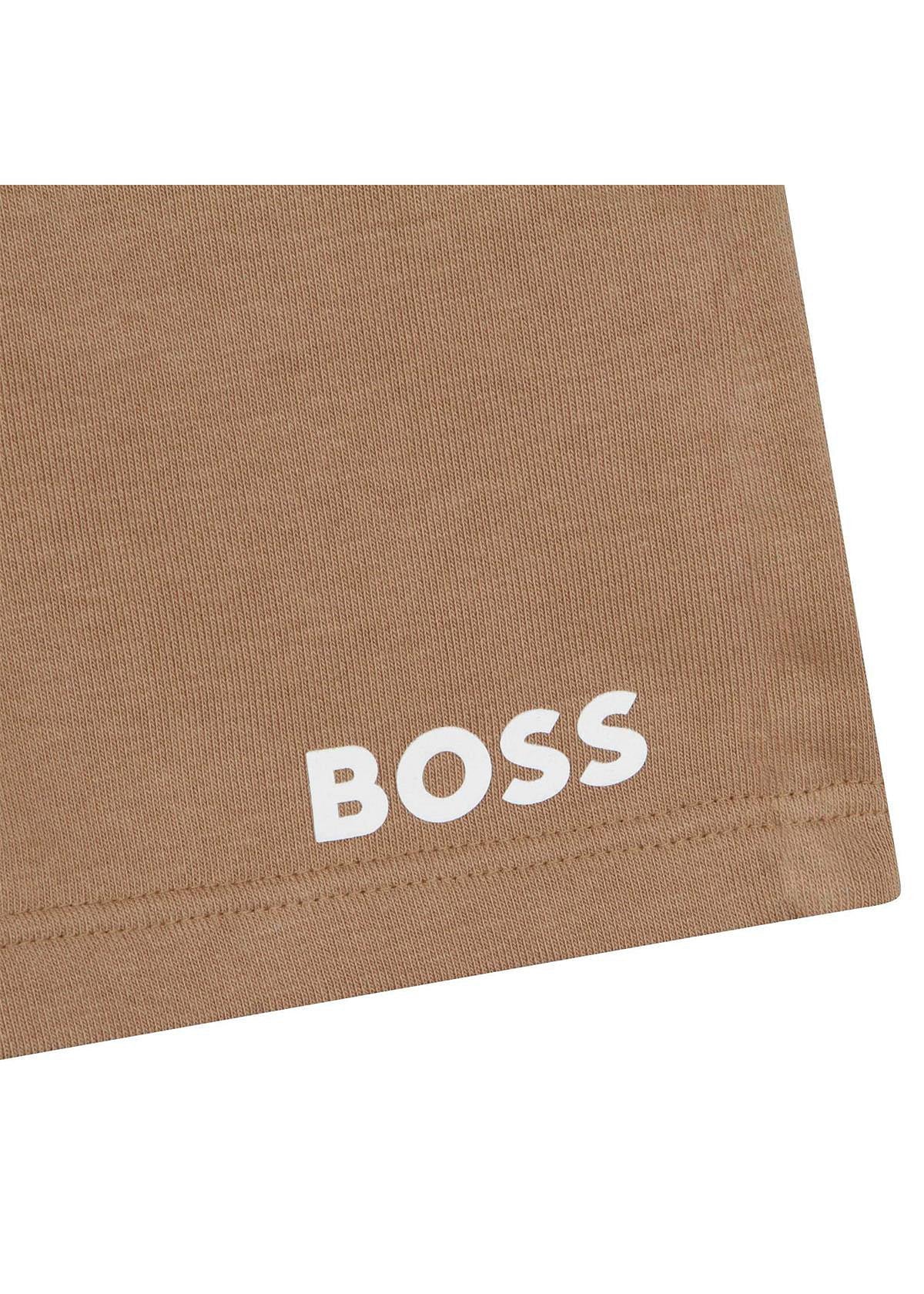 BOSS J24816-269 Bermudy chłopiec kolor beż -  - #tag1# - #tag2# - #tag3# - #tag4#