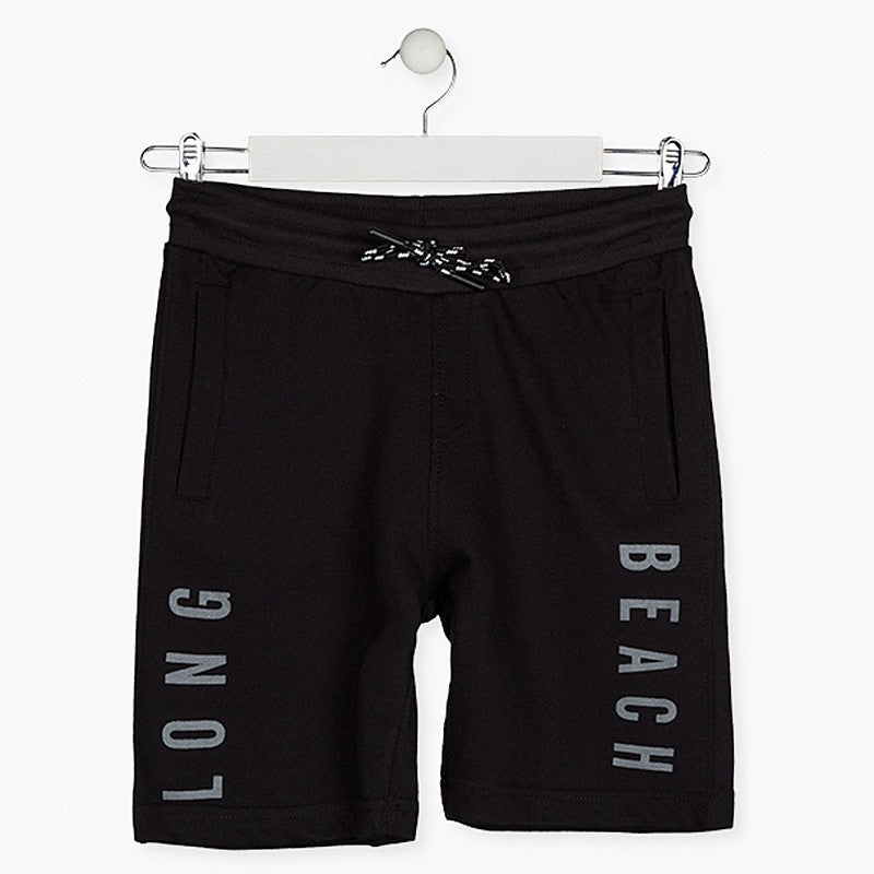 Bermudy bawełniane dla chłopców Losan 113-6024AL-063 kolor czarny -  - #tag1# - #tag2# - #tag3# - #tag4#