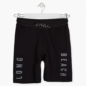 Bermudy bawełniane dla chłopców Losan 113-6024AL-063 kolor czarny -  - #tag1# - #tag2# - #tag3# - #tag4#