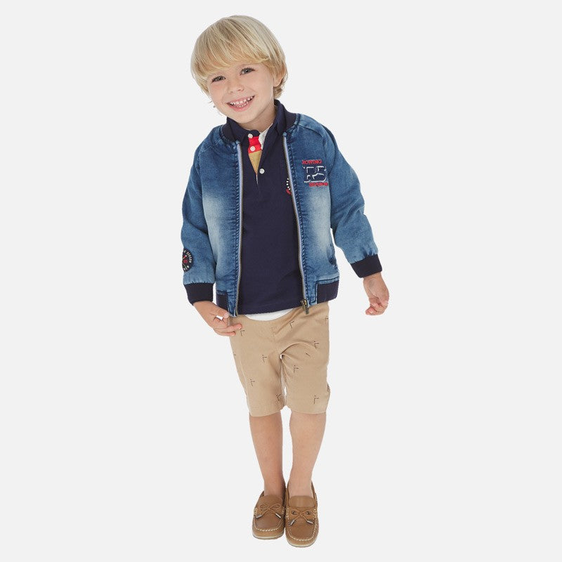 Bermudy z nadrukiem chłopięce Mayoral 3259-28 Beżowy -  - #tag1# - #tag2# - #tag3# - #tag4#