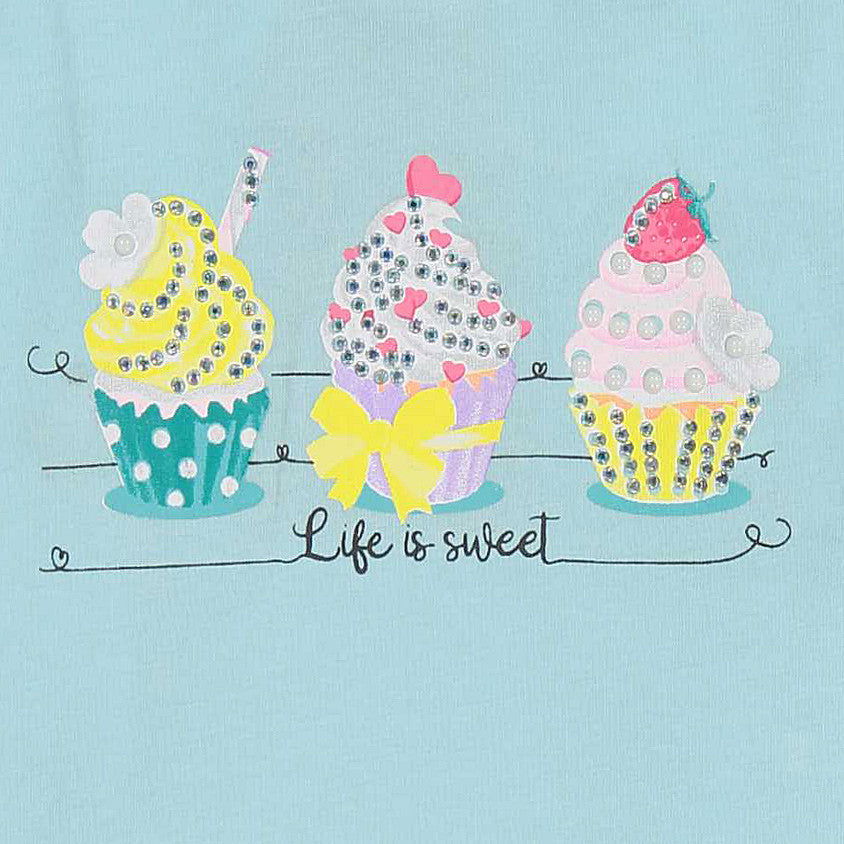 Birba Koszulka Baby Girl 44132-00 65B kolor turkusowy -  - #tag1# - #tag2# - #tag3# - #tag4#