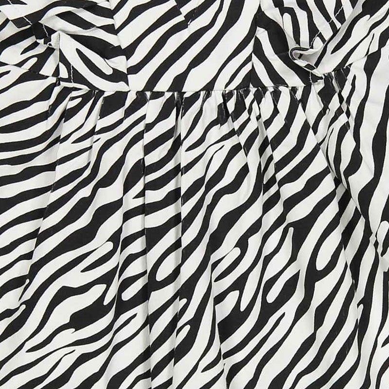 Birba Sukienka bawełniana Baby Girl 45313-00 90Z kolor biały/czarny -  - #tag1# - #tag2# - #tag3# - #tag4#