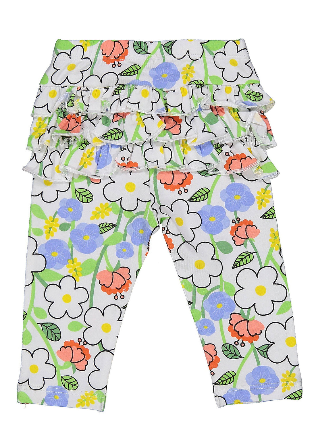 Birba&Trybeyound 62013-00-93Z Legginsy w kwiaty kolor biały -  - #tag1# - #tag2# - #tag3# - #tag4#