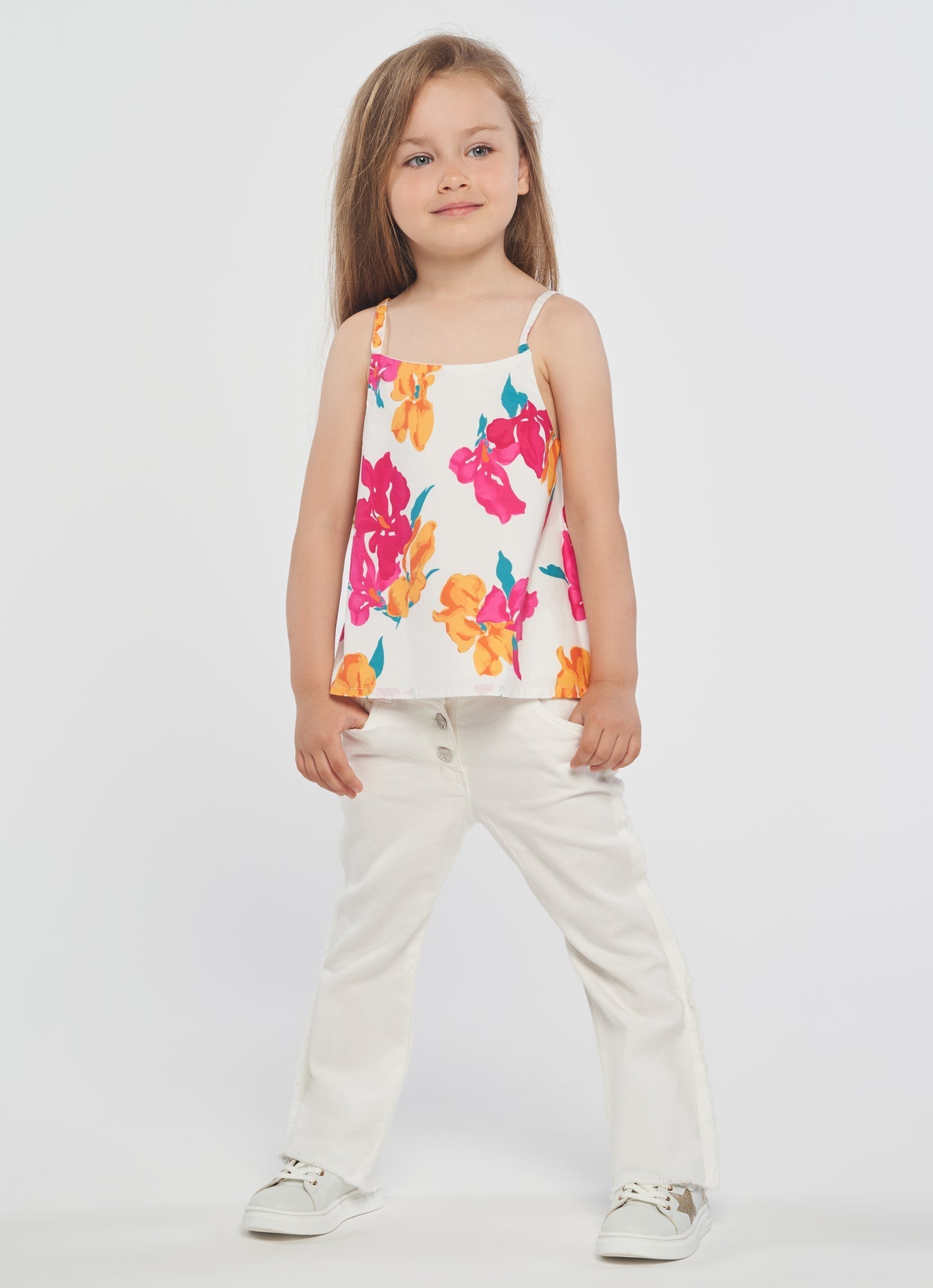 Birba&Trybeyound 62492-00-15A Spodnie dzwony kolor biały -  - #tag1# - #tag2# - #tag3# - #tag4#