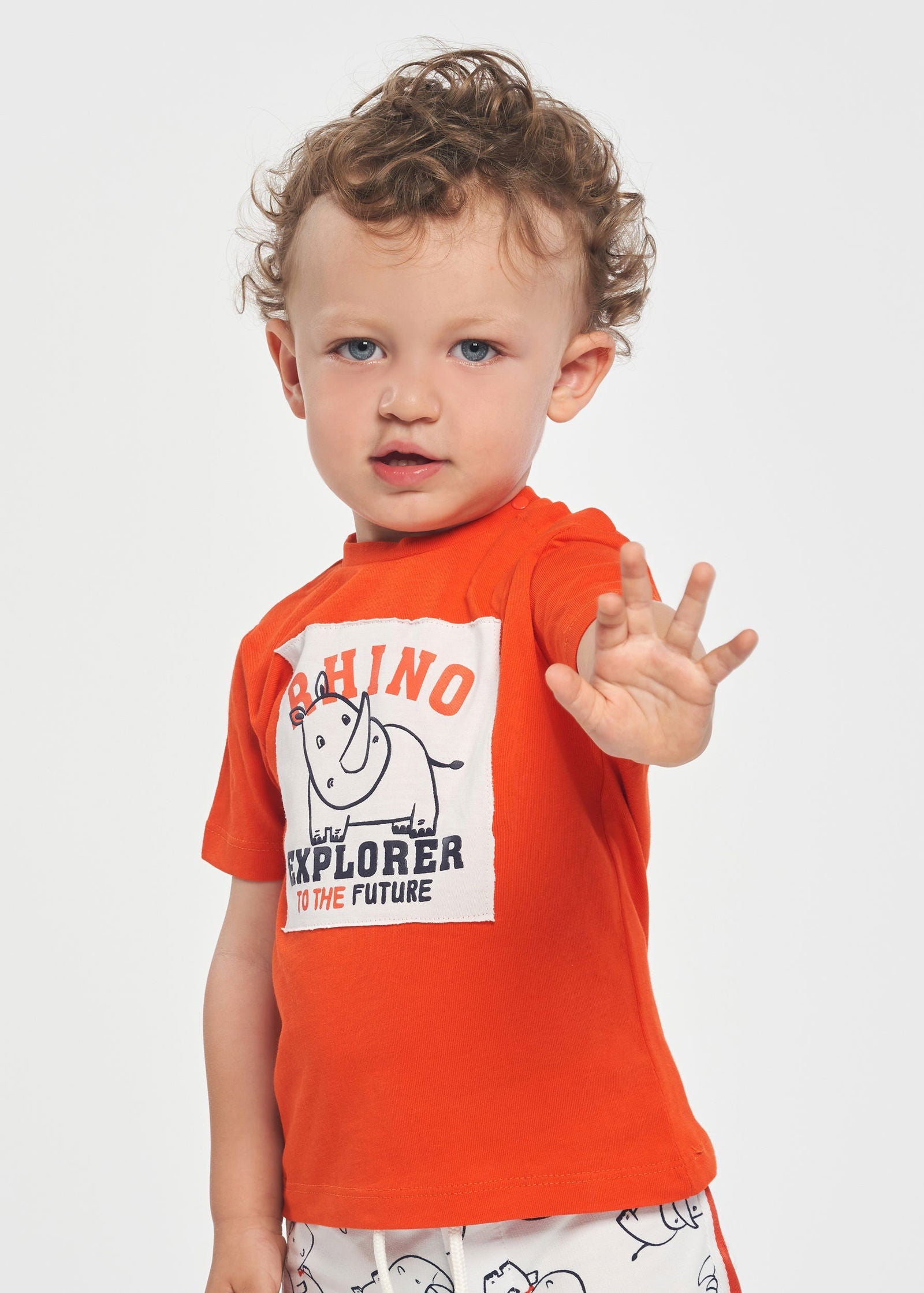 Birba&Trybeyound 64059-00-35T Bluzka krótki rękaw kolor pomarańcz -  - #tag1# - #tag2# - #tag3# - #tag4#