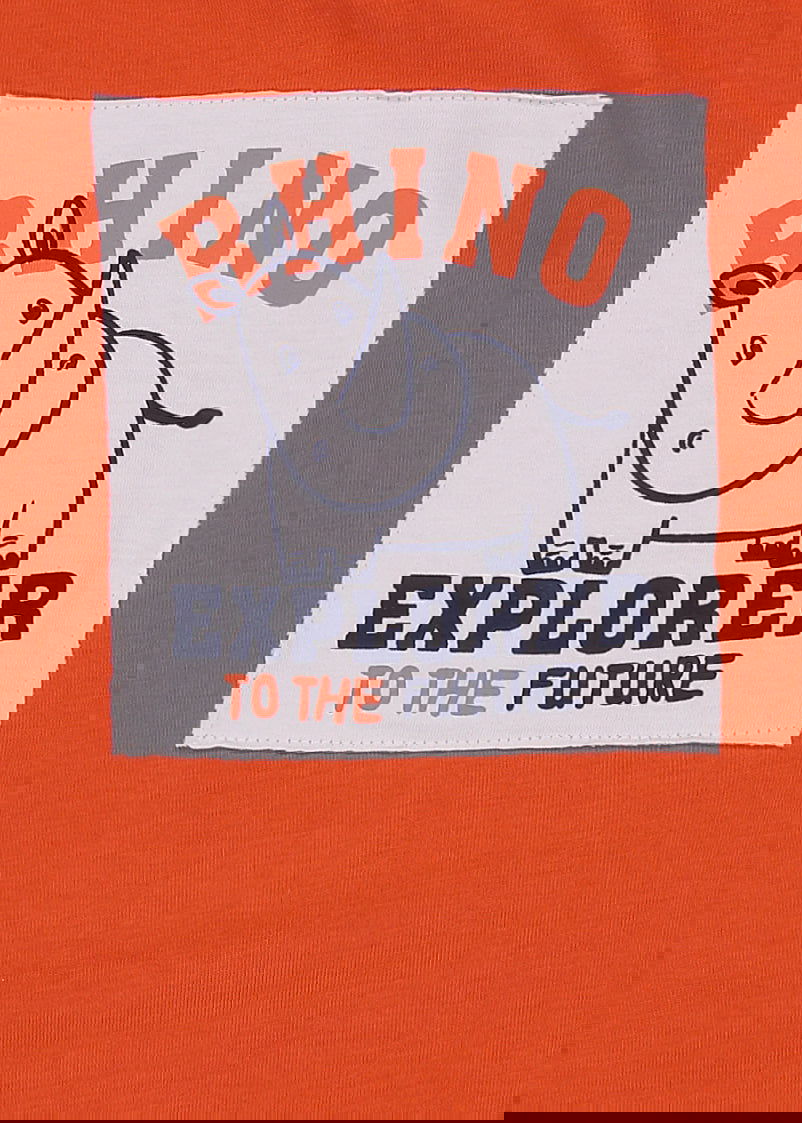 Birba&Trybeyound 64059-00-35T Bluzka krótki rękaw kolor pomarańcz -  - #tag1# - #tag2# - #tag3# - #tag4#