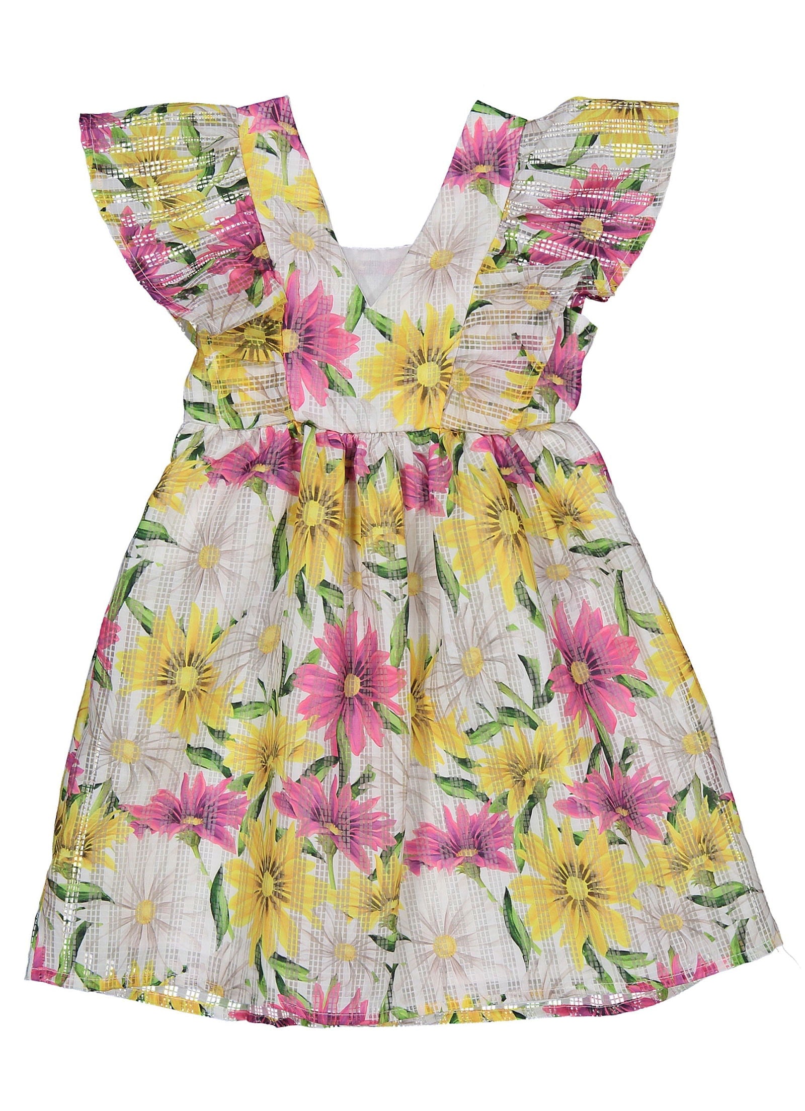 Birba&Trybeyound 65592-00-95Z Sukienka w kwiaty kolor żółty -  - #tag1# - #tag2# - #tag3# - #tag4#