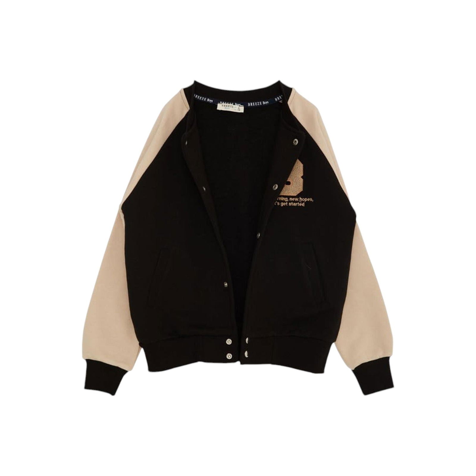 Bluza bejsbolówka chłopięca czarny Breeze 19198-23824 GKMOC -  - #tag1# - #tag2# - #tag3# - #tag4#