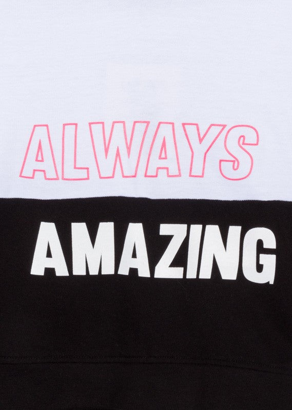 Bluza z kapturem dziewczęca Losan 114-6001AL-001 kolor Biały/czarny -  - #tag1# - #tag2# - #tag3# - #tag4#