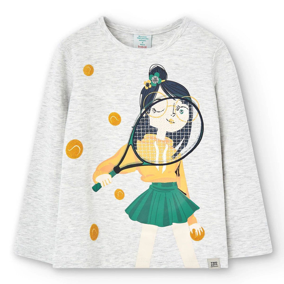 Bluzka Boboli 407078-7359 kolor popiel -  - #tag1# - #tag2# - #tag3# - #tag4#