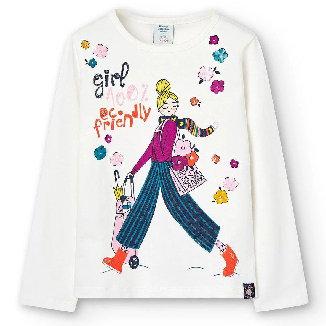 Bluzka Boboli 427069-1111 kolor krem -  - #tag1# - #tag2# - #tag3# - #tag4#