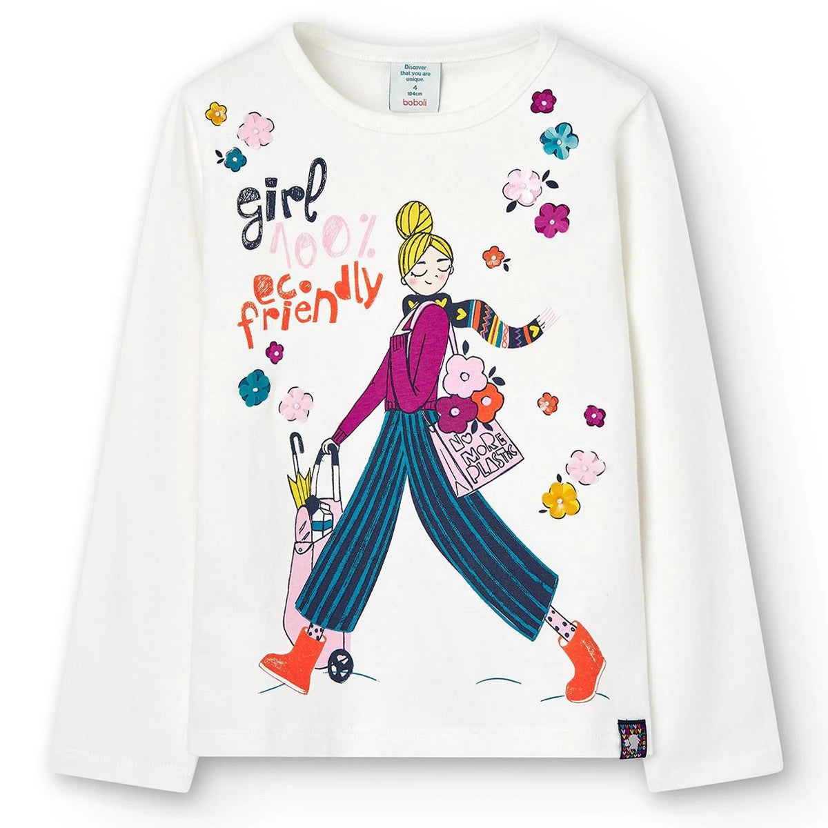 Bluzka Boboli 427069-1111 kolor krem -  - #tag1# - #tag2# - #tag3# - #tag4#