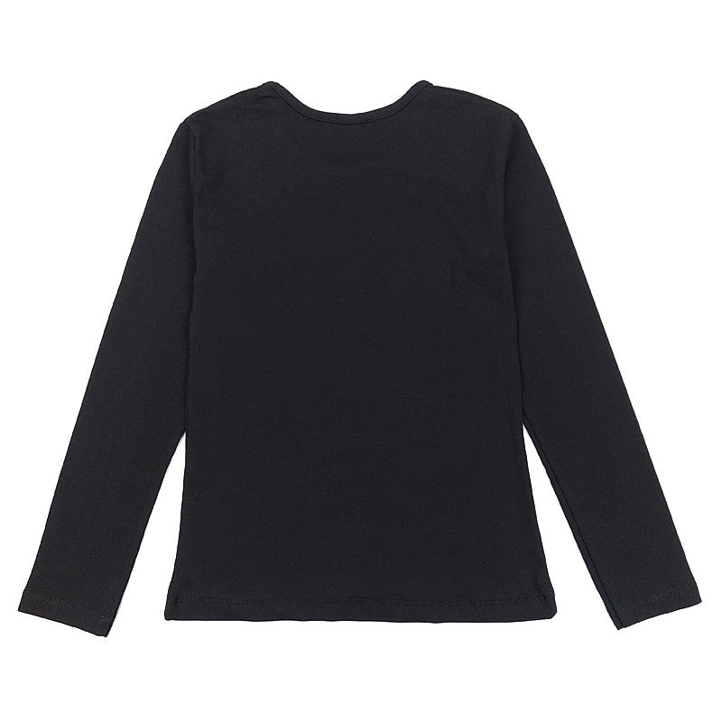 Bluzka Długi Rękaw Koń dziewczynka czarny 4616-71023  GKMOD -  - #tag1# - #tag2# - #tag3# - #tag4#