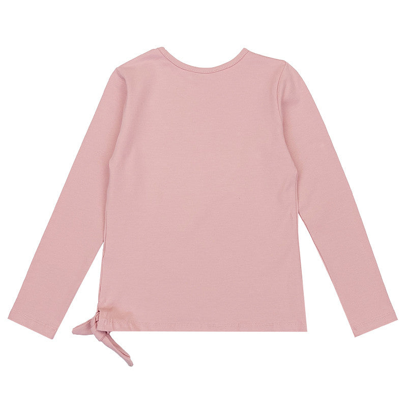 Bluzka Długi Rękaw Serce dziewczynka puder 8104-71023  GKMOD -  - #tag1# - #tag2# - #tag3# - #tag4#