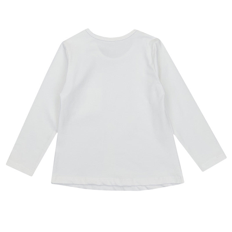 Bluzka Długi Rękaw Słonik dziewczynka krem 19071-71023  GKMOD -  - #tag1# - #tag2# - #tag3# - #tag4#