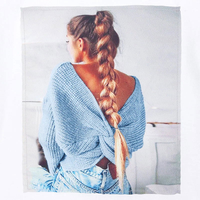 Bluzka Długi Rękaw Warkocz dziewczynka biały 4616-71023  GKMOD -  - #tag1# - #tag2# - #tag3# - #tag4#