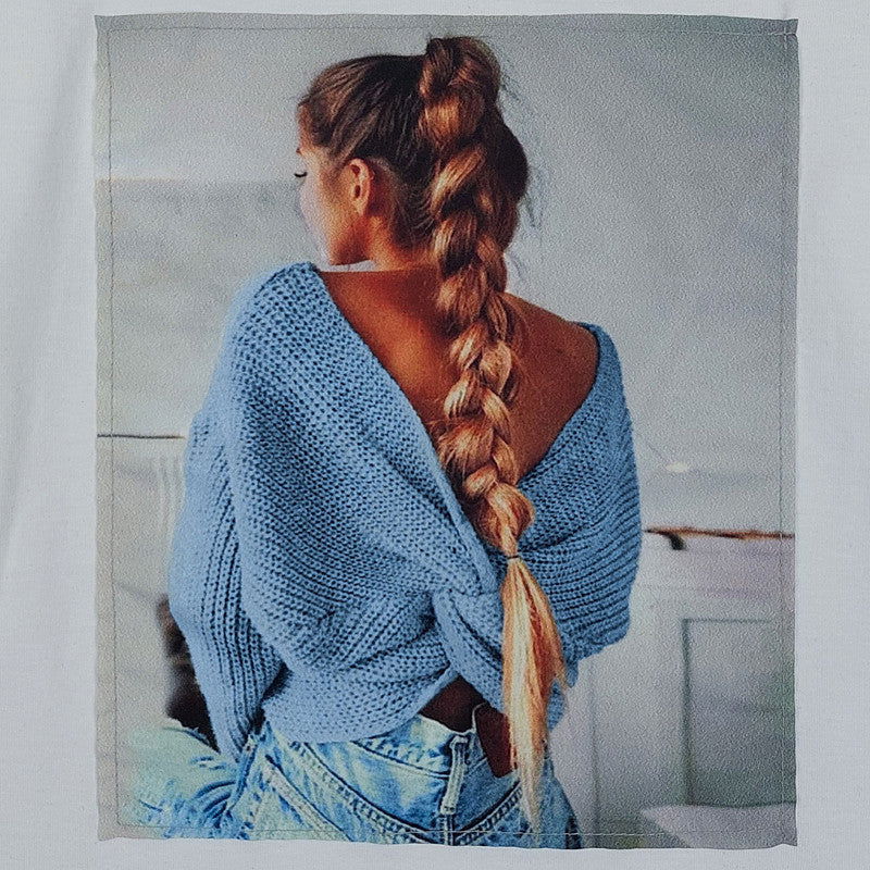 Bluzka Długi Rękaw Warkocz dziewczynka biały 4616-71023  GKMOD -  - #tag1# - #tag2# - #tag3# - #tag4#