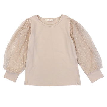 Bluzka Elegancka dziewczynka beż 16998-11223  GKMOD -  - #tag1# - #tag2# - #tag3# - #tag4#