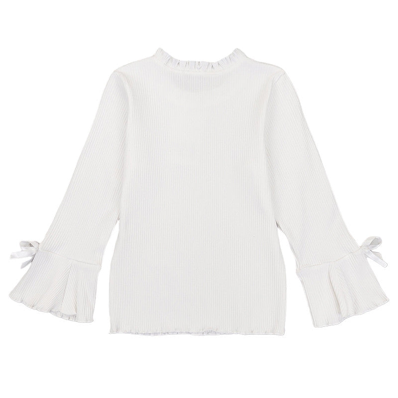 Bluzka Kokardka dziewczynka krem 9808-131123  GKMOD -  - #tag1# - #tag2# - #tag3# - #tag4#