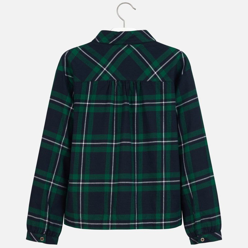 Bluzka koszulowa w kratę dziewczęca Mayoral 7106-52 -  - #tag1# - #tag2# - #tag3# - #tag4#