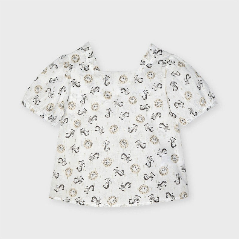 Bluzka luźna dla dziewczynki Mayoral 3192-47 Kremowy -  - #tag1# - #tag2# - #tag3# - #tag4#