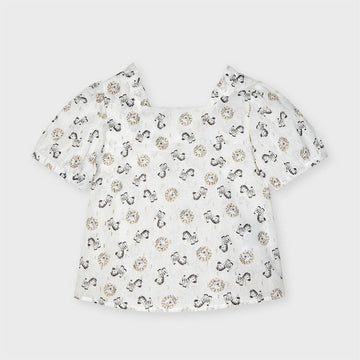 Bluzka luźna dla dziewczynki Mayoral 3192-47 Kremowy -  - #tag1# - #tag2# - #tag3# - #tag4#