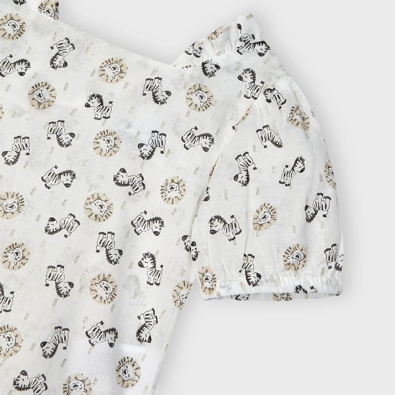 Bluzka luźna dla dziewczynki Mayoral 3192-47 Kremowy -  - #tag1# - #tag2# - #tag3# - #tag4#