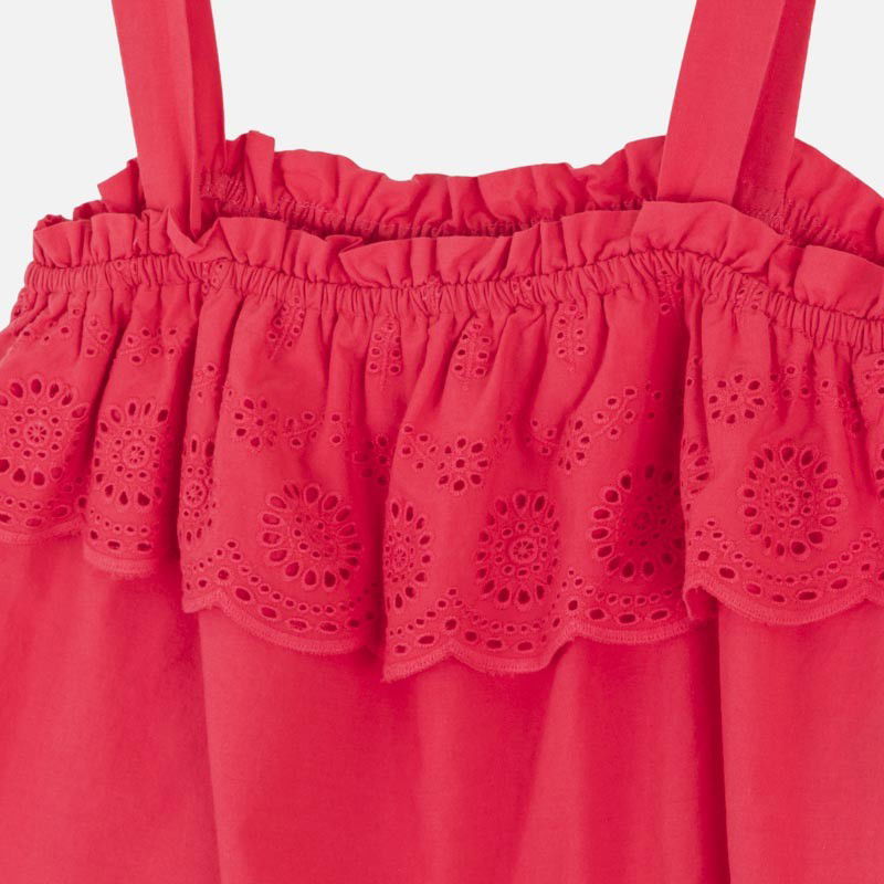 Bluzka luźna z haftem dziewczynka Mayoral 6171-79 malina -  - #tag1# - #tag2# - #tag3# - #tag4#