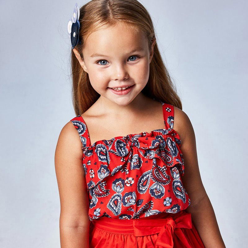 Bluzka na ramiączkach dziewczęca Mayoral 3195-10 czerwony -  - #tag1# - #tag2# - #tag3# - #tag4#