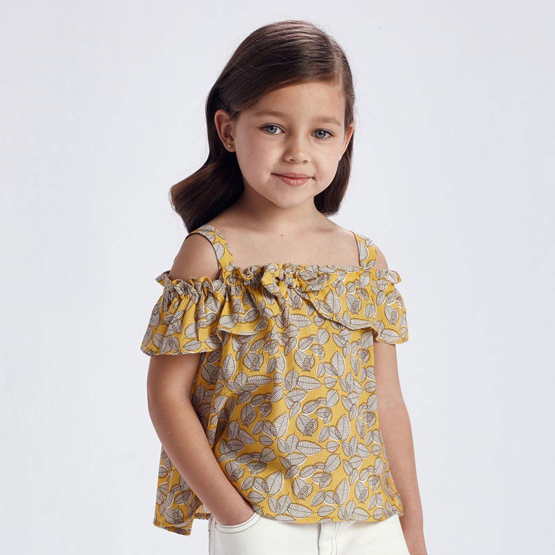 Bluzka na ramiączkach dziewczęca Mayoral 3195-11 Musztarda -  - #tag1# - #tag2# - #tag3# - #tag4#