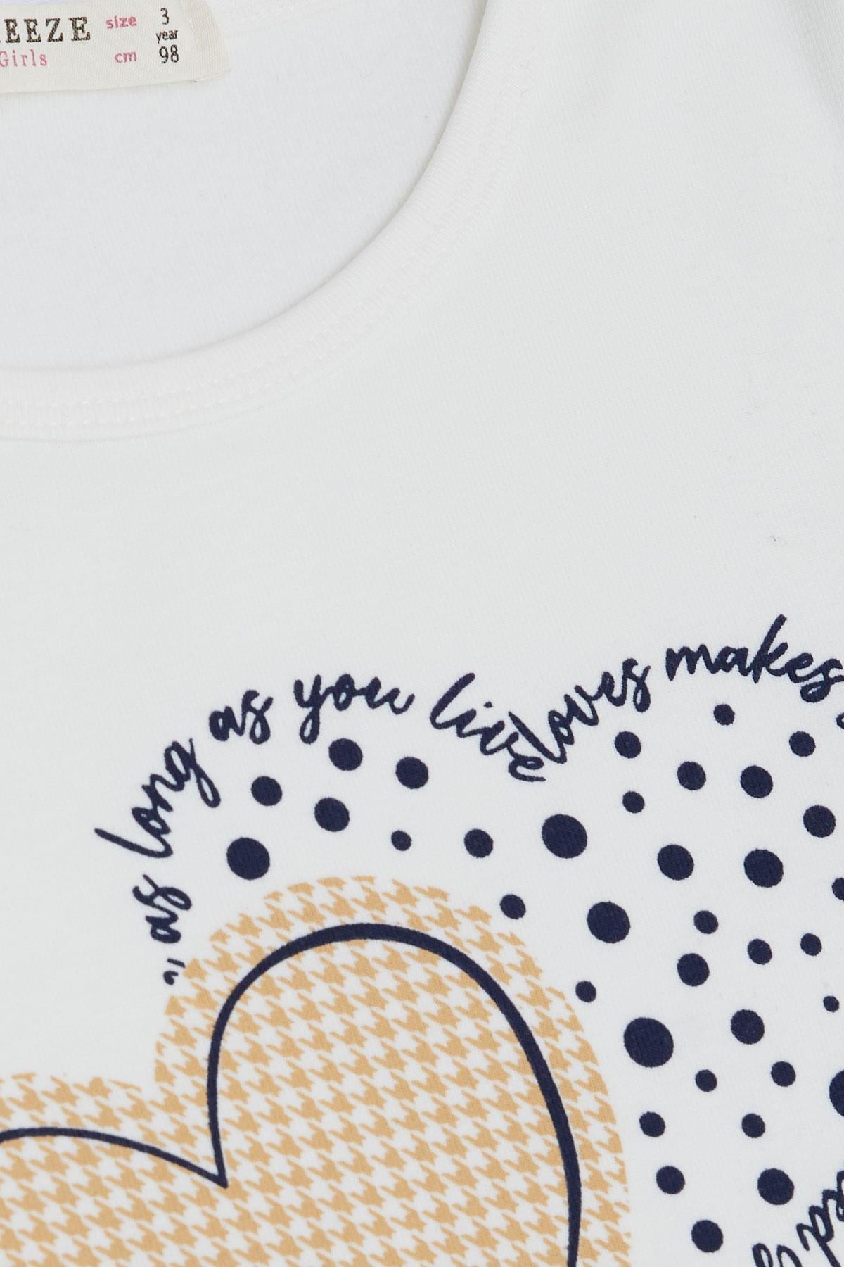 Bluzka ocieplana Love dziewczęca krem Breeze 19559-23824 GKMOD -  - #tag1# - #tag2# - #tag3# - #tag4#