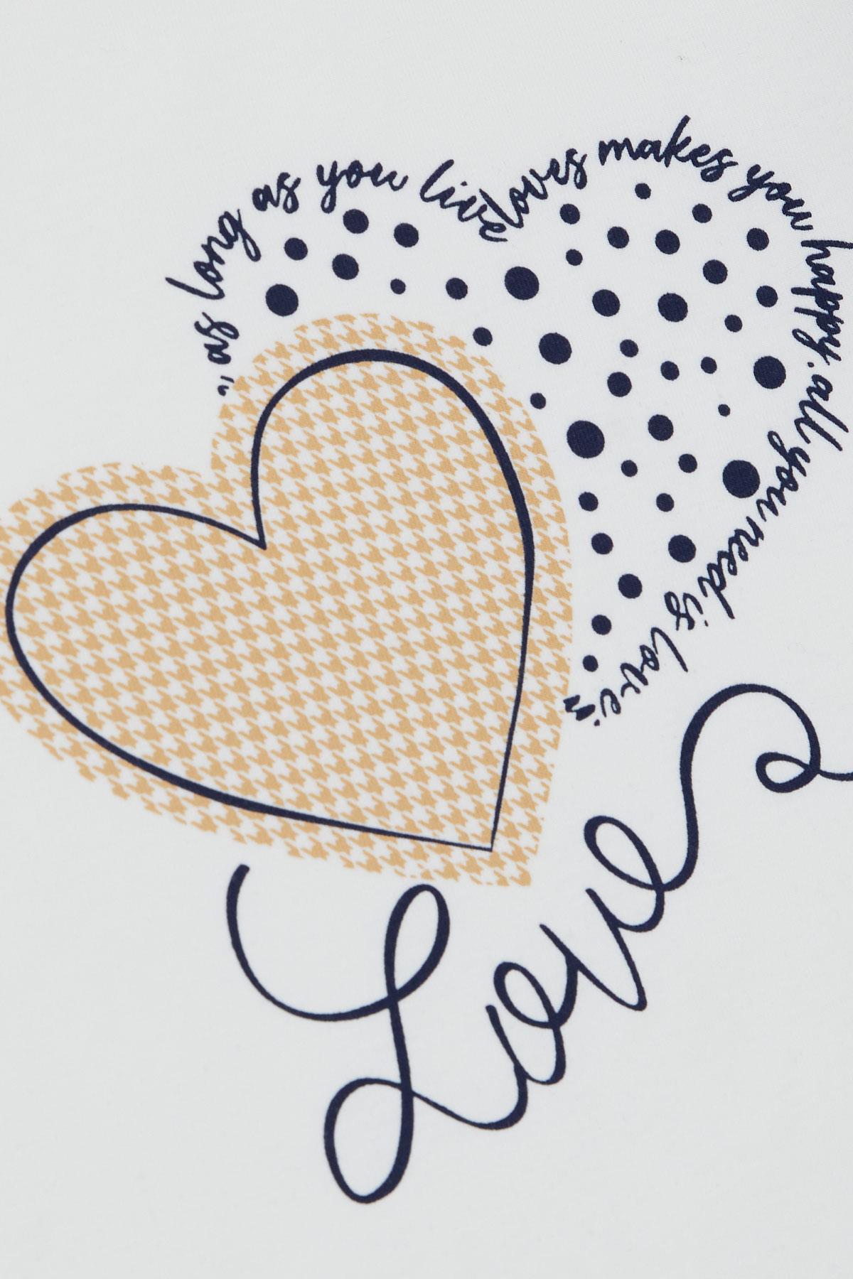 Bluzka ocieplana Love dziewczęca krem Breeze 19559-23824 GKMOD -  - #tag1# - #tag2# - #tag3# - #tag4#