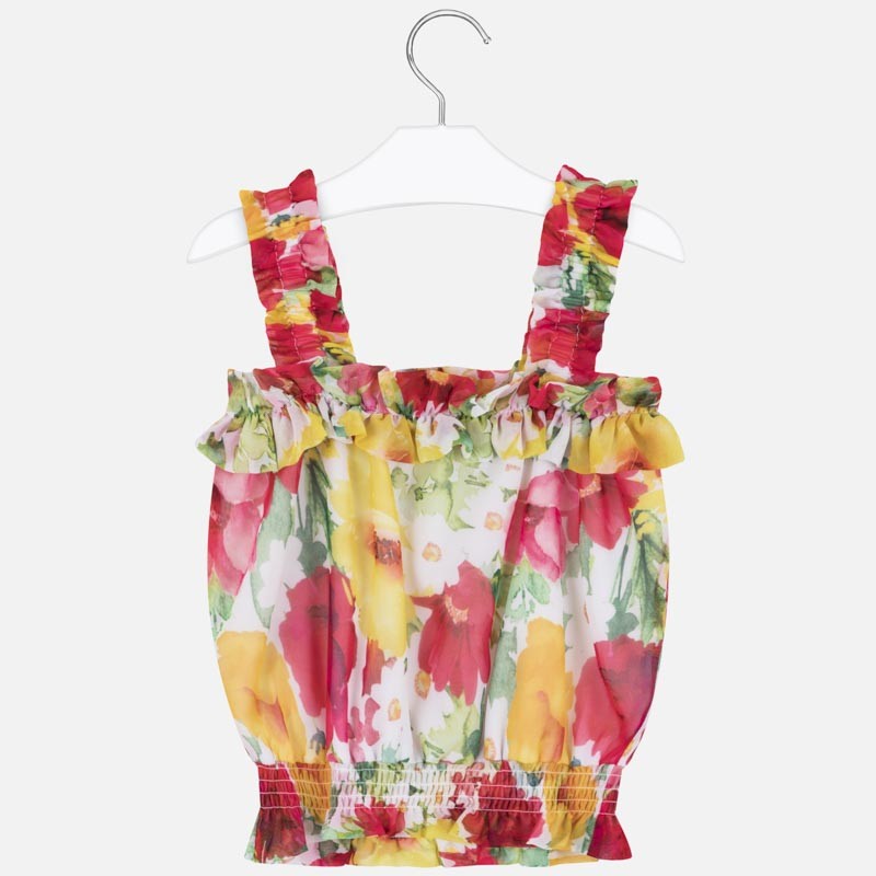 Bluzka z gazy dla dziewczynki Mayoral 6172-75 czerwony -  - #tag1# - #tag2# - #tag3# - #tag4#