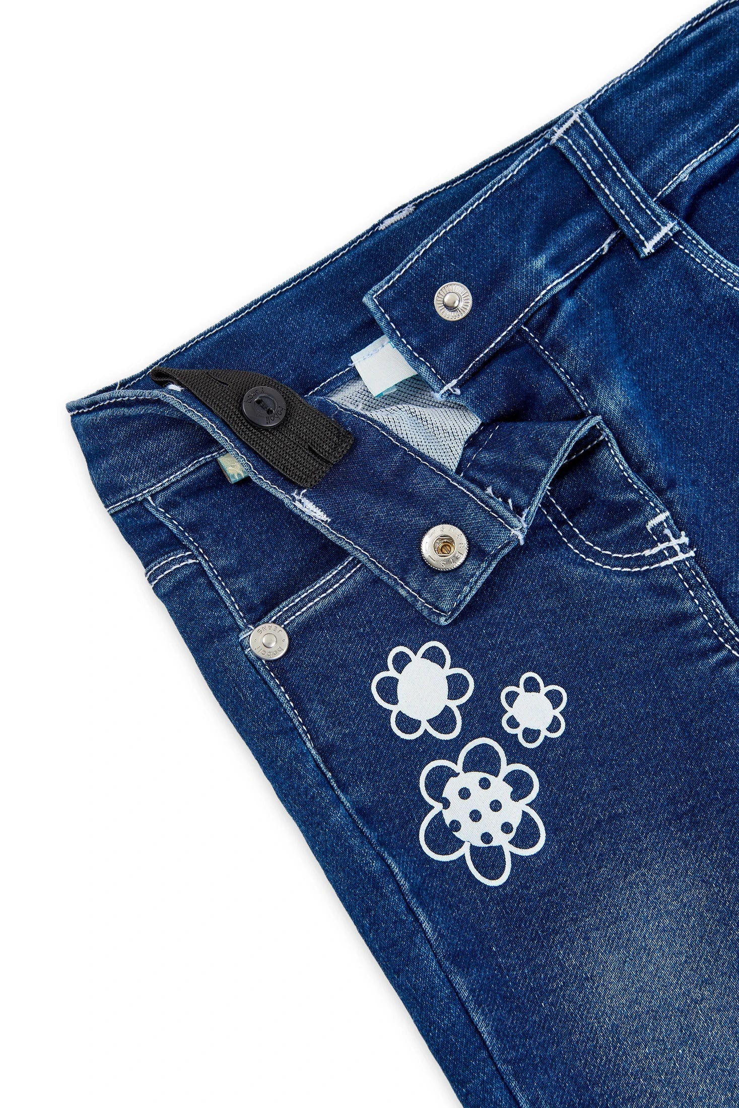 Boboli 206019-BLUE Spodnie jeans dziewczynka kolor niebieski -  - #tag1# - #tag2# - #tag3# - #tag4#