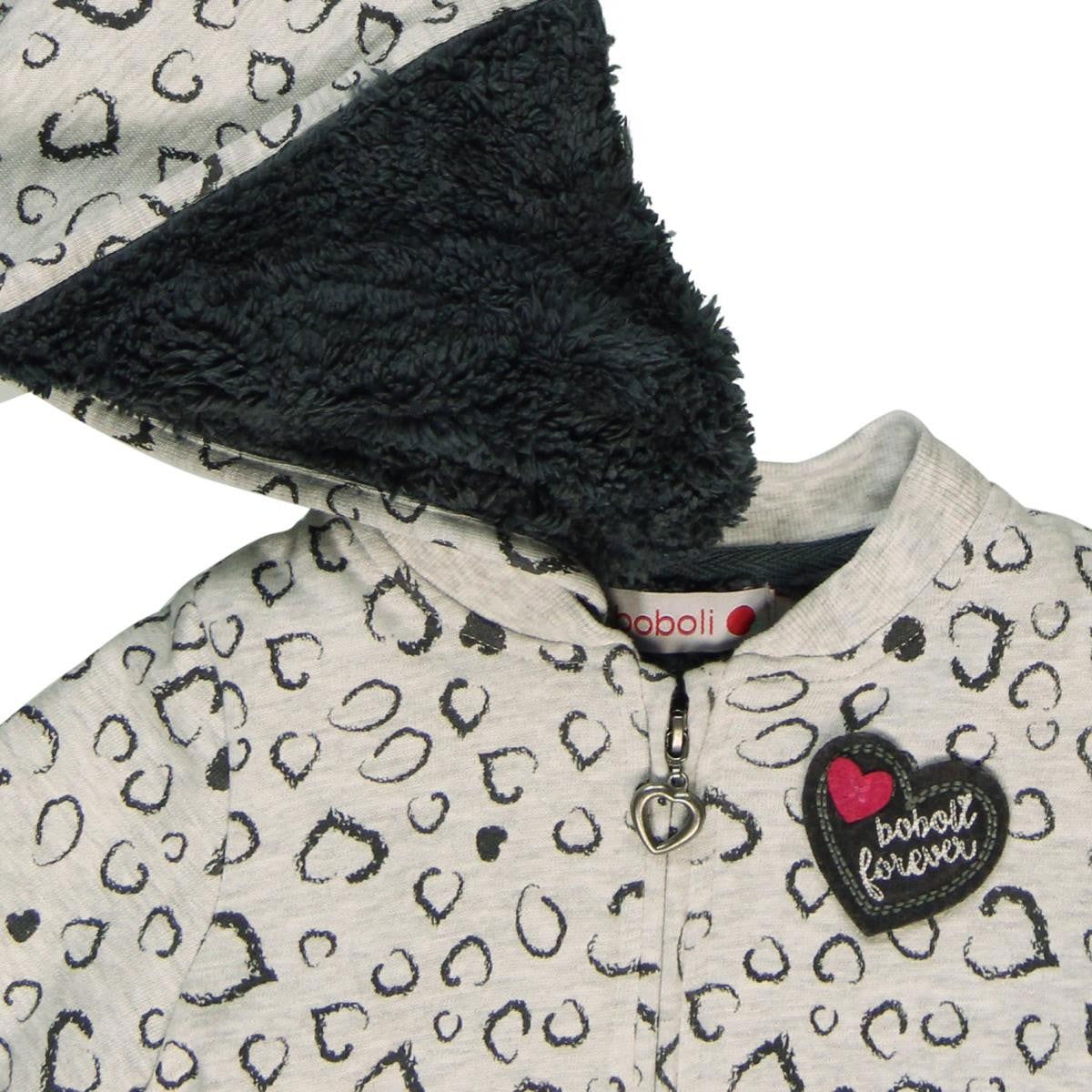 Boboli 244134_9608 Bluza ocieplana kolor szary -  - #tag1# - #tag2# - #tag3# - #tag4#