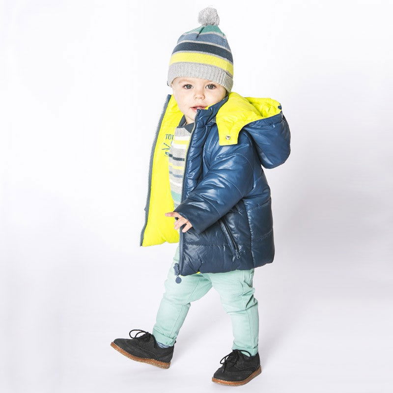 Boboli 304120_2390 kurtka dwustronna kolor granat/żółty -  - #tag1# - #tag2# - #tag3# - #tag4#