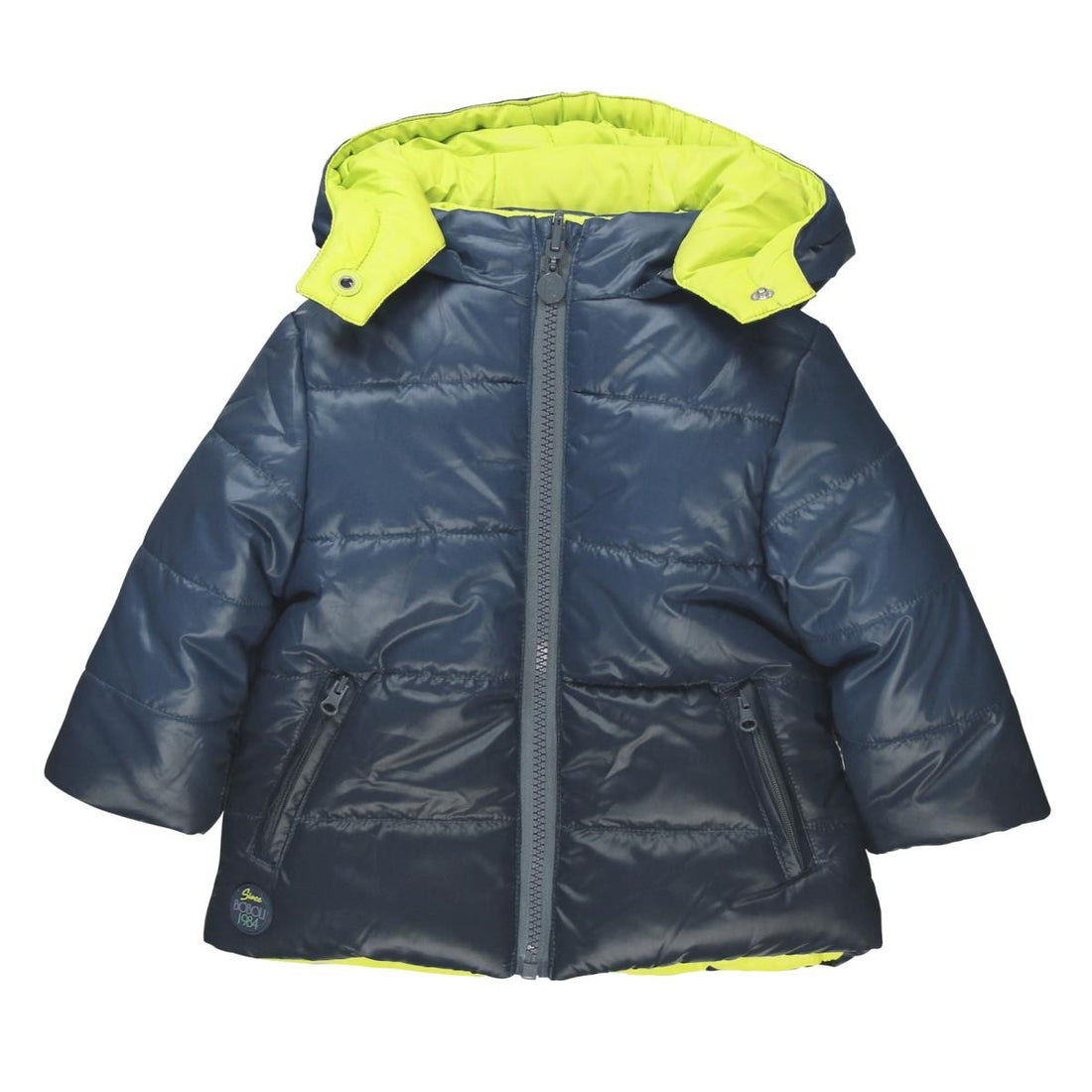 Boboli 304120_2390 kurtka dwustronna kolor granat/żółty -  - #tag1# - #tag2# - #tag3# - #tag4#