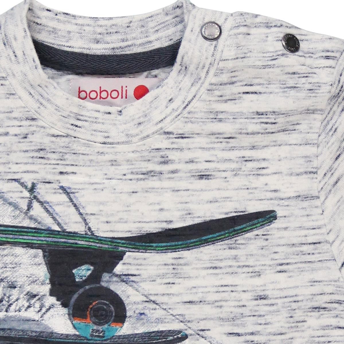 Boboli 344012_8081 bluzka kolor szary melanż -  - #tag1# - #tag2# - #tag3# - #tag4#