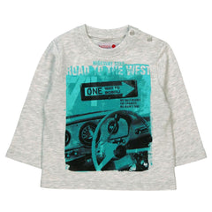 Boboli 344023_7299 blouse color gray melange