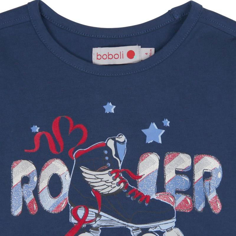 Boboli 406101-2416 koszulka dla dziewczynki kolor granat -  - #tag1# - #tag2# - #tag3# - #tag4#