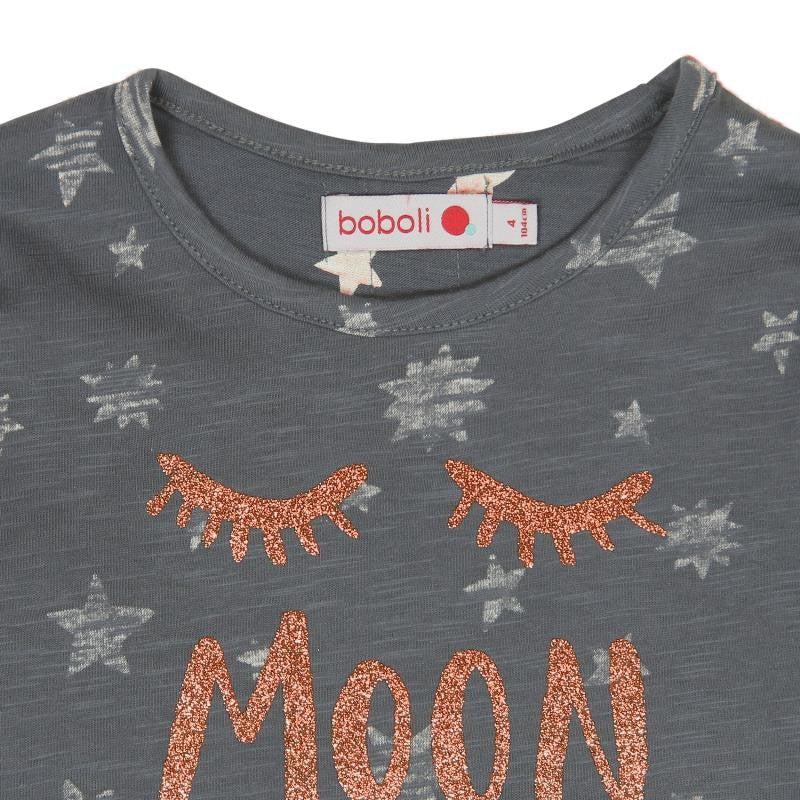 Boboli 416001-8097 bluzka dziewczęca kolor popiel -  - #tag1# - #tag2# - #tag3# - #tag4#