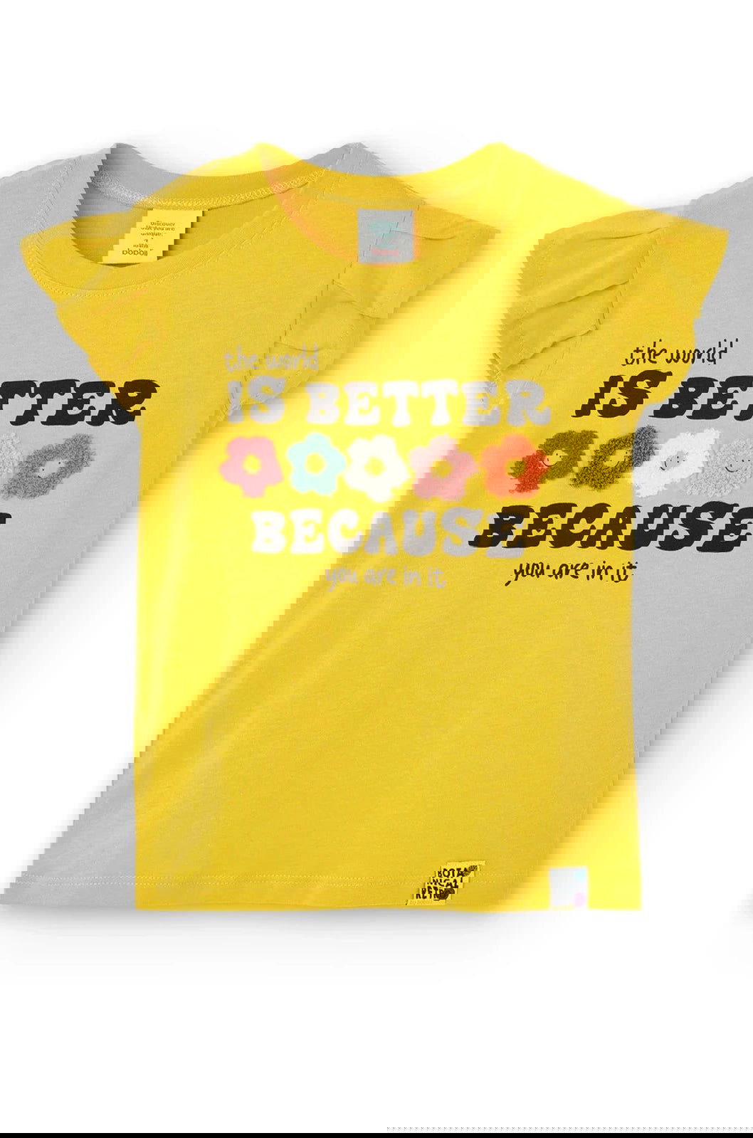 Boboli 416135-1181 Bluzka dziewczynka kolor żółty -  - #tag1# - #tag2# - #tag3# - #tag4#