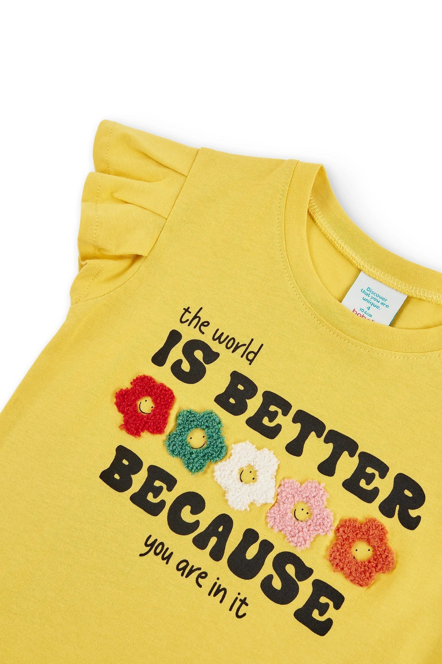 Boboli 416135-1181 Bluzka dziewczynka kolor żółty -  - #tag1# - #tag2# - #tag3# - #tag4#