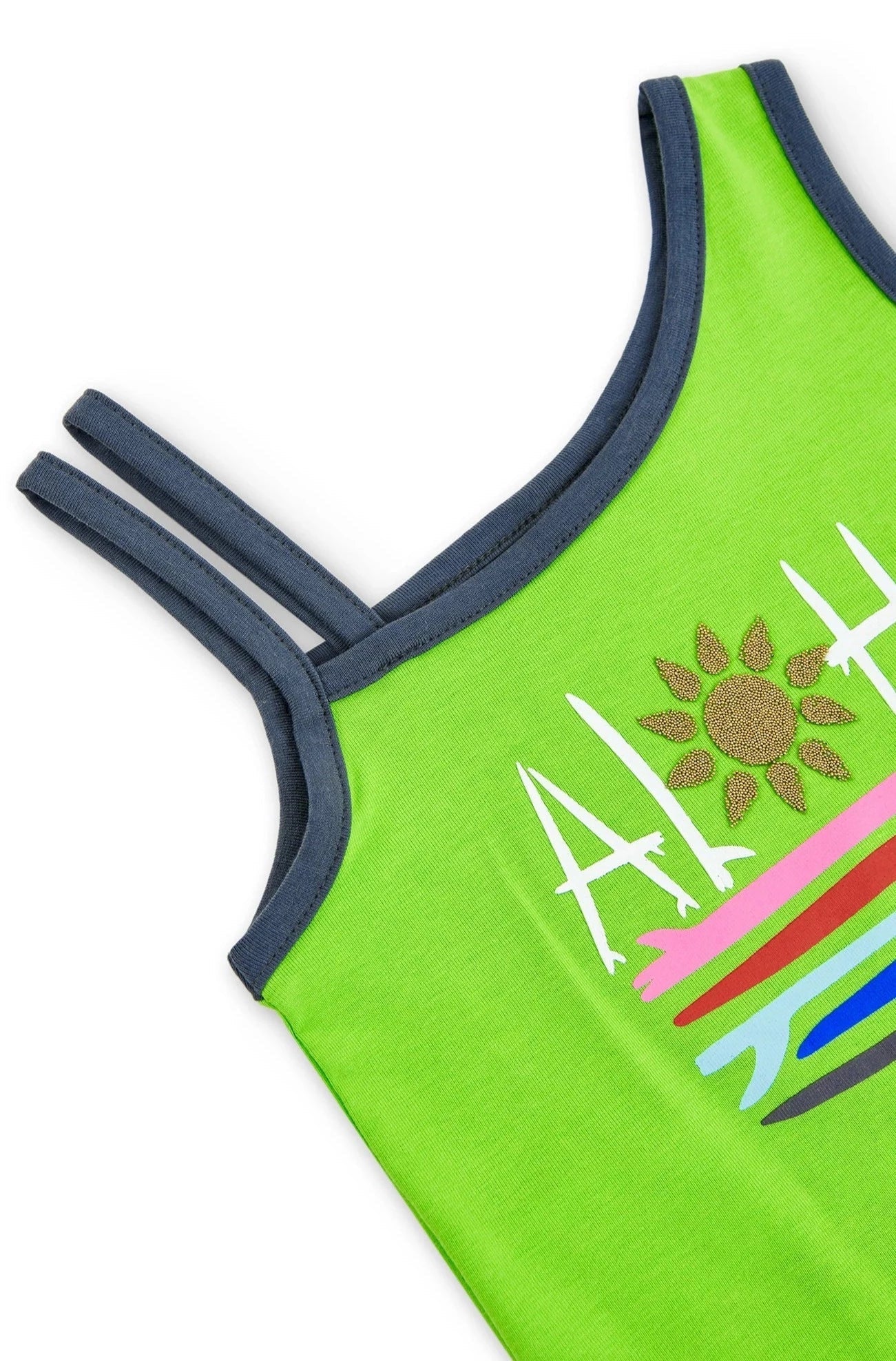 Boboli 436070-4614 Bluzka dziewczynka kolor zielony -  - #tag1# - #tag2# - #tag3# - #tag4#